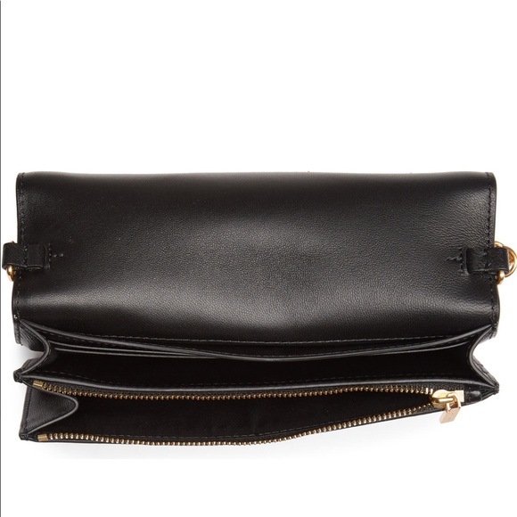 NWT Black Fleming Quilted Leather Wallet on Chain - Picture 4 of 8